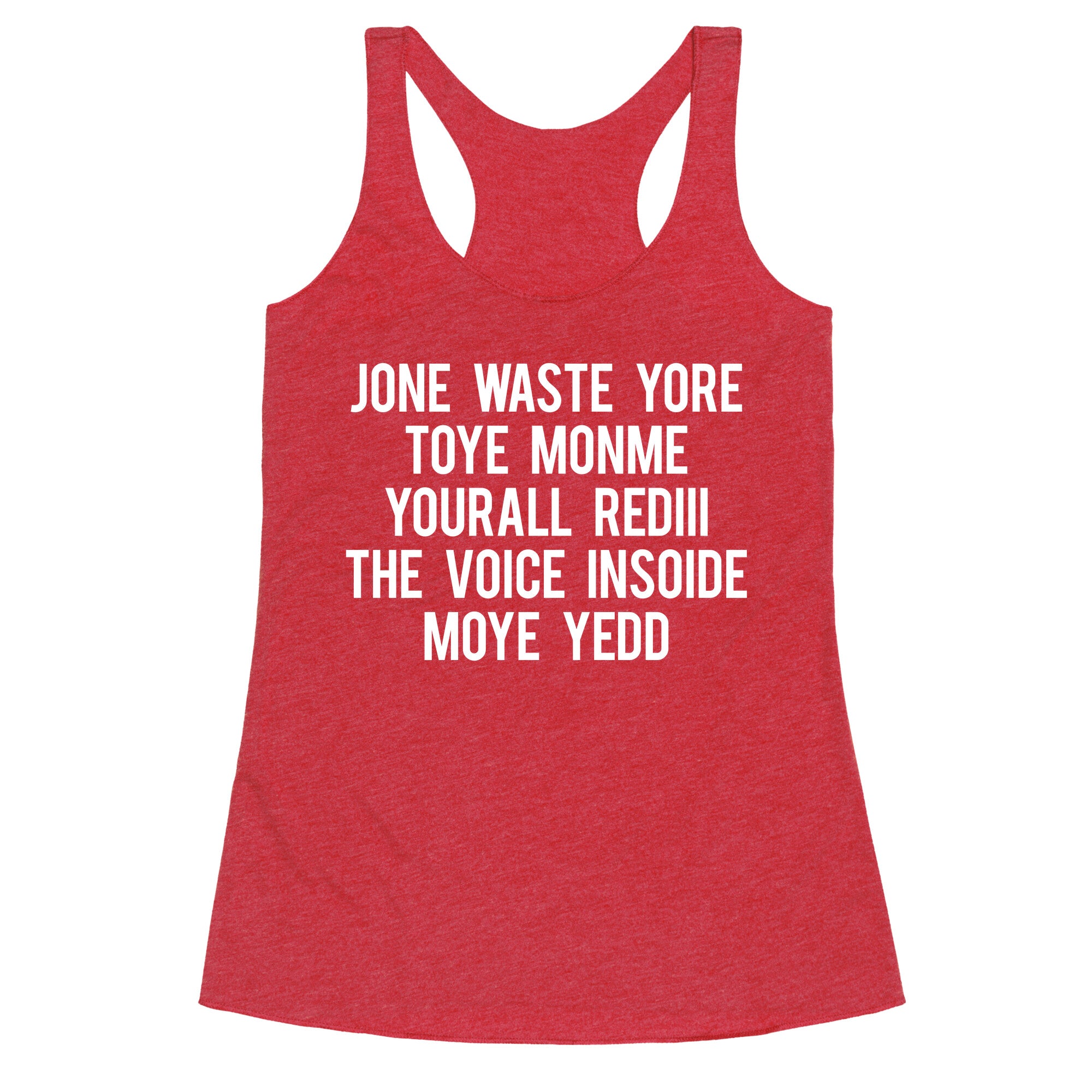 Blink 182 I Miss You Racerback Tank